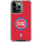 NBA Detroit Pistons Distressed iPhone 15 Pro Max Clear Case